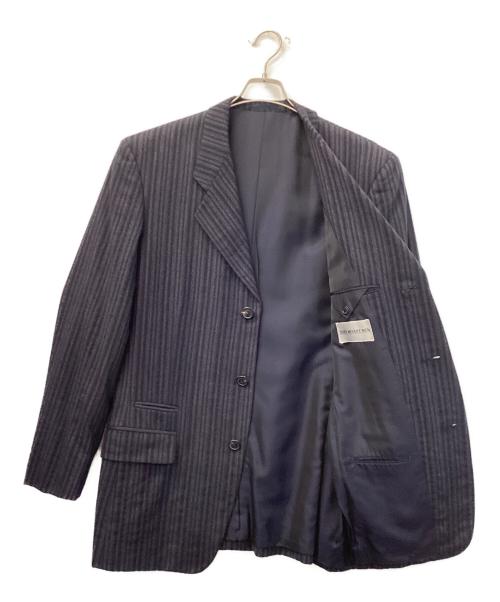 ISSEY MIYAKE（イッセイミヤケ）ISSEY MIYAKE (イッセイミヤケ) ウールジャケット ネイビー サイズ:Lの古着・服飾アイテム