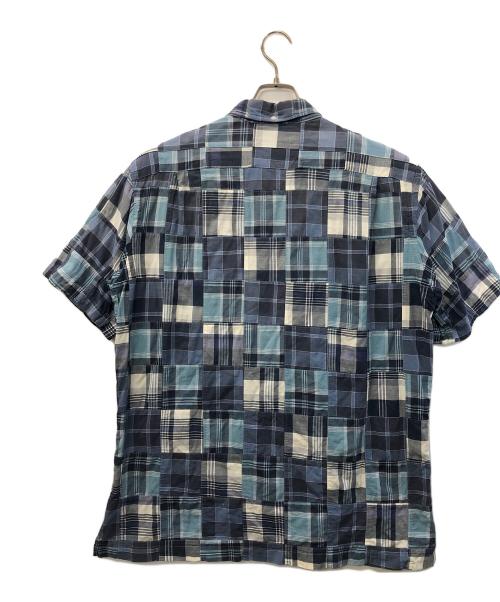 RALPH LAUREN（ラルフローレン）RALPH LAUREN (ラルフローレン) 半袖シャツ ブルー×スカイブルー サイズ:Lの古着・服飾アイテム