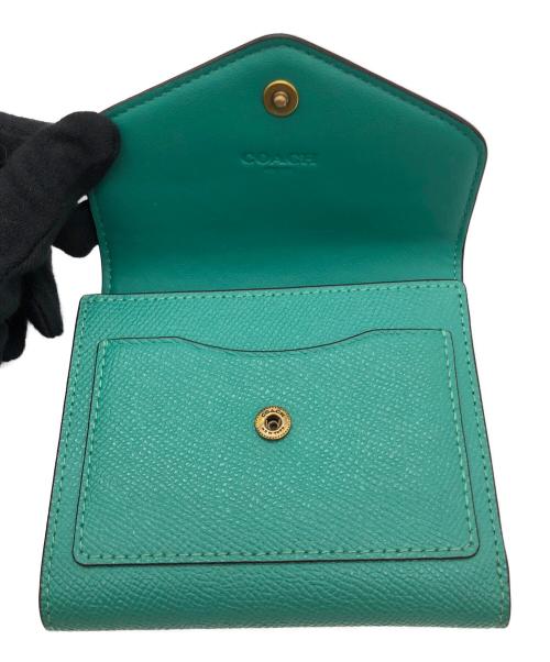 COACH（コーチ）COACH (コーチ) 2つ折り財布 グリーンの古着・服飾アイテム