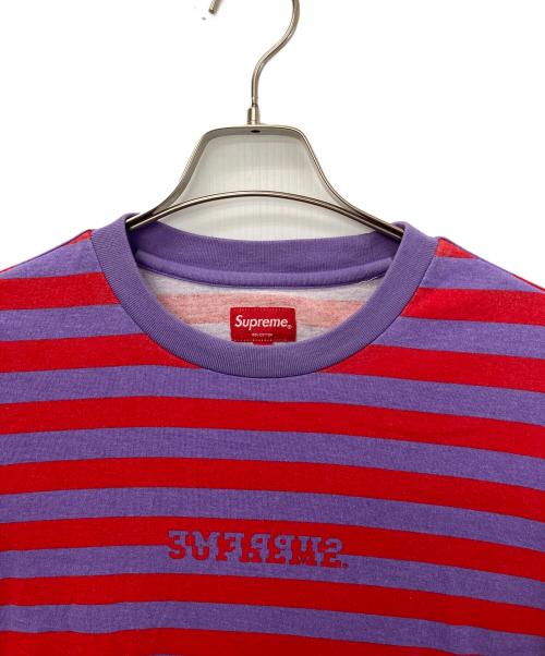 SUPREME（シュプリーム）Supreme (シュプリーム) 半袖カットソー レッド×パープル サイズ:Sの古着・服飾アイテム