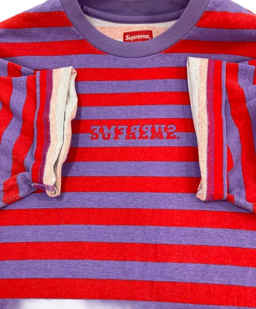 SUPREME（シュプリーム）Supreme (シュプリーム) 半袖カットソー レッド×パープル サイズ:Sの古着・服飾アイテム