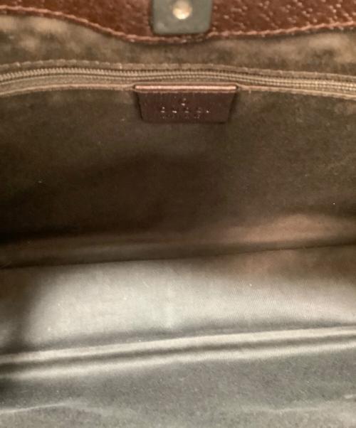 GUCCI（グッチ）GUCCI (グッチ) ハンドバッグ ベージュ×ブラウンの古着・服飾アイテム