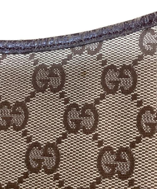 GUCCI（グッチ）GUCCI (グッチ) ハンドバッグ ベージュ×ブラウンの古着・服飾アイテム