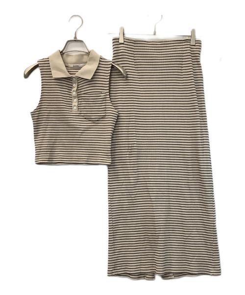 Snidel（スナイデル）Snidel (スナイデル) セットアップ ブラック×ベージュ サイズ:SIZE1の古着・服飾アイテム