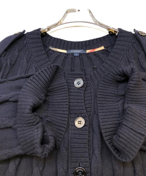 BURBERRY LONDON（バーバリーロンドン）BURBERRY LONDON (バーバリーロンドン) ニットカーディガン ネイビー サイズ:1の古着・服飾アイテム