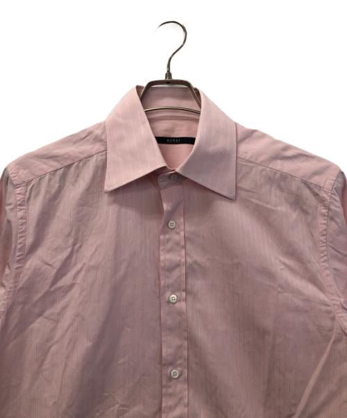 GUCCI（グッチ）GUCCI (グッチ) 長袖シャツ ピンク サイズ:Sの古着・服飾アイテム