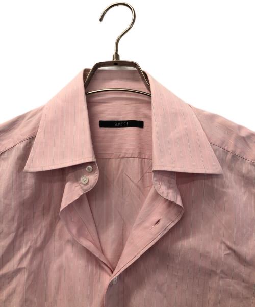 GUCCI（グッチ）GUCCI (グッチ) 長袖シャツ ピンク サイズ:Sの古着・服飾アイテム