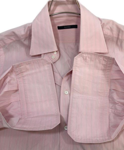GUCCI（グッチ）GUCCI (グッチ) 長袖シャツ ピンク サイズ:Sの古着・服飾アイテム