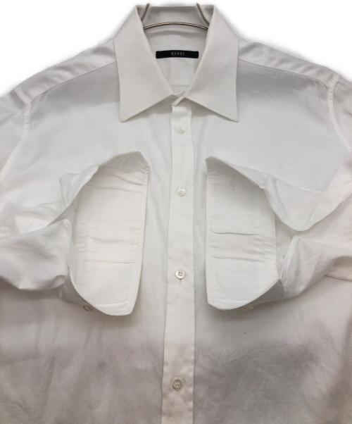 GUCCI（グッチ）GUCCI (グッチ) 長袖シャツ ホワイト サイズ:42の古着・服飾アイテム