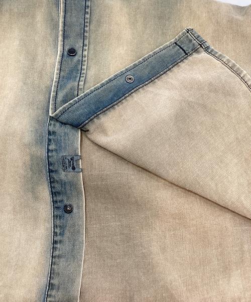 DIESEL（ディーゼル）DIESEL (ディーゼル) 長袖シャツ ブルー×ベージュ サイズ:Lの古着・服飾アイテム