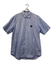 PLAY COMME des GARCONS（プレイコムデギャルソン）の古着「半袖シャツ」｜ブルー