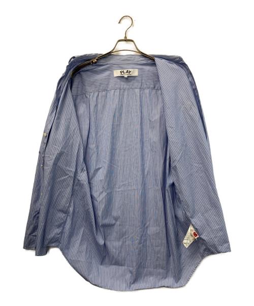 PLAY COMME des GARCONS（プレイコムデギャルソン）PLAY COMME des GARCONS (プレイコムデギャルソン) 半袖シャツ ブルー サイズ:XXLの古着・服飾アイテム