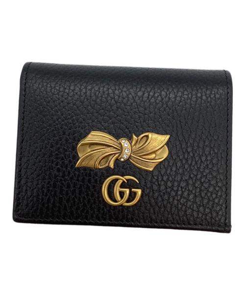 GUCCI（グッチ）GUCCI (グッチ) 2つ折り財布 ブラックの古着・服飾アイテム