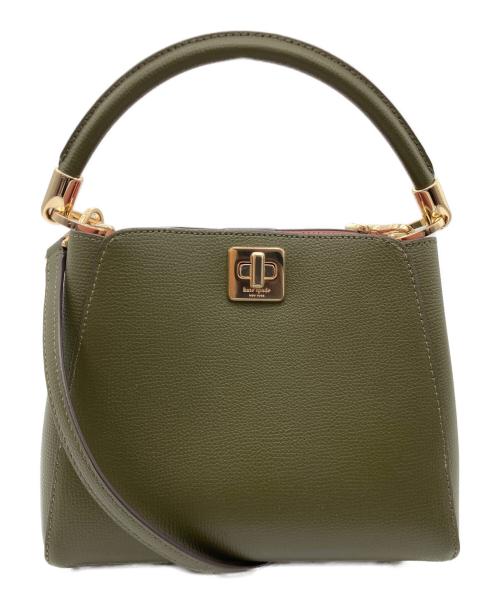 Kate Spade（ケイトスペード）Kate Spade (ケイトスペード) 2WAYバッグ ダークグリーンの古着・服飾アイテム