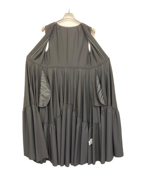 JENNE（ジェンヌ）JENNE (ジェンヌ) ボリュームロングドレスジレ ブラック サイズ:Lの古着・服飾アイテム