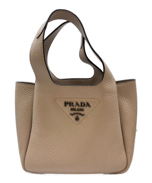PRADA（プラダ）PRADA (プラダ) レザーミニハンドバッグ カメオの古着・服飾アイテム