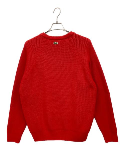 LACOSTE（ラコステ）LACOSTE (ラコステ) 厚手ニット レッド サイズ:Mの古着・服飾アイテム