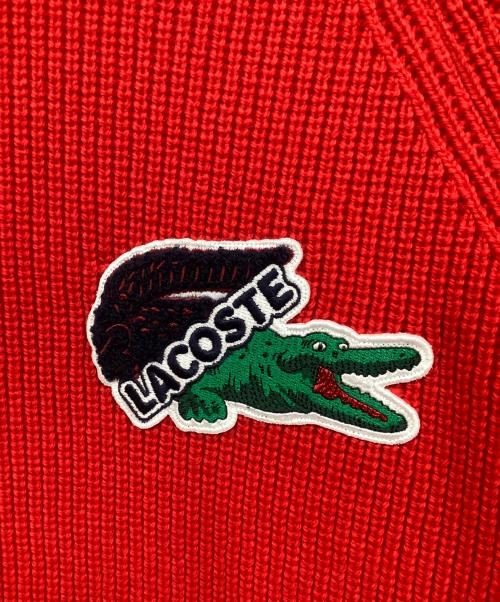 LACOSTE（ラコステ）LACOSTE (ラコステ) 厚手ニット レッド サイズ:Mの古着・服飾アイテム