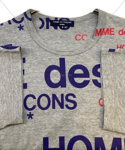 COMME des GARCONS HOMME（コムデギャルソン オム）COMME des GARCONS HOMME (コムデギャルソン オム) 半袖カットソー グレー サイズ:Sの古着・服飾アイテム