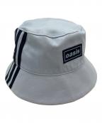 adidas×oasisアディダス×オアシス）の古着「ハット」｜スカイブルー
