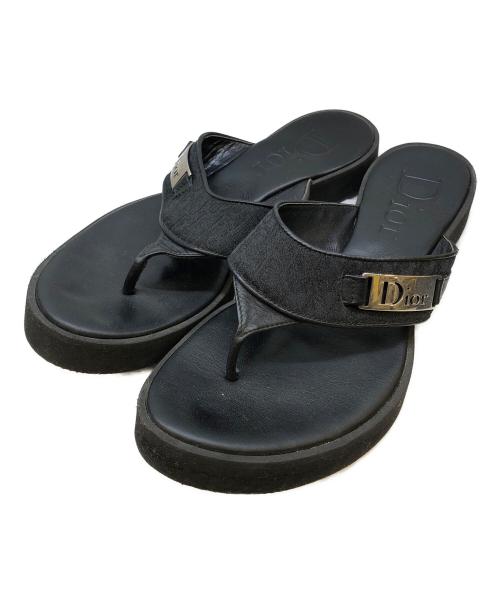 Dior（ディオール）Dior (ディオール) サンダル ブラック サイズ:37の古着・服飾アイテム