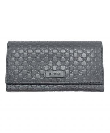 中古・古着通販】GUCCI (グッチ) 長財布 ブラック｜ブランド・古着通販