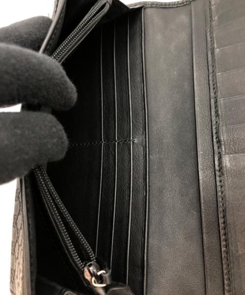 GUCCI（グッチ）GUCCI (グッチ) 長財布 ブラックの古着・服飾アイテム