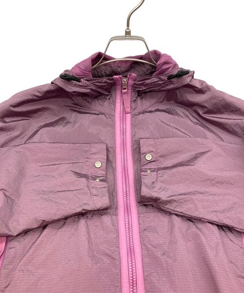 STONE ISLAND（ストーンアイランド）STONE ISLAND (ストーンアイランド) ナイロンリップストップジップアップフーディ パープル サイズ:XLの古着・服飾アイテム