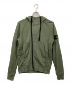 STONE ISLANDストーンアイランド）の古着「コットンスウェットダブルジップフーディパーカー」｜グリーン