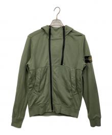 STONE ISLAND（ストーンアイランド）の古着「コットンスウェットダブルジップフーディパーカー」｜グリーン
