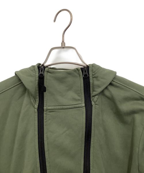 STONE ISLAND（ストーンアイランド）STONE ISLAND (ストーンアイランド) コットンスウェットダブルジップフーディパーカー グリーン サイズ:Sの古着・服飾アイテム