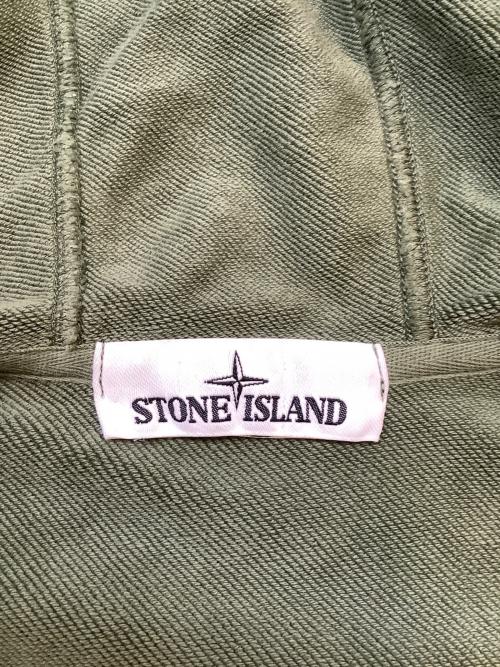 STONE ISLAND（ストーンアイランド）STONE ISLAND (ストーンアイランド) コットンスウェットダブルジップフーディパーカー グリーン サイズ:Sの古着・服飾アイテム