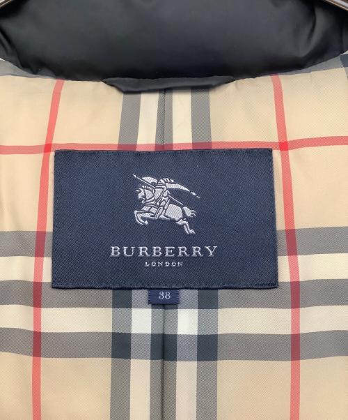 BURBERRY LONDON（バーバリーロンドン）BURBERRY LONDON (バーバリーロンドン) 裏地ノバチェックフォックスファー ダウンジャケット ブラウン サイズ:38の古着・服飾アイテム