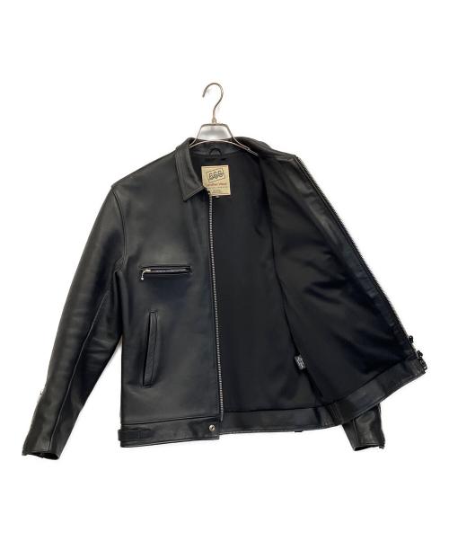 666（666）666 (666) シングルライダースジャケット ブラック サイズ:40の古着・服飾アイテム