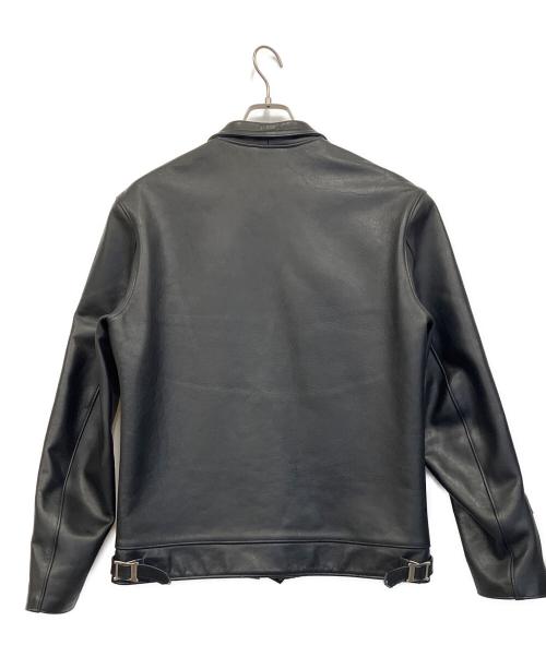666（666）666 (666) シングルライダースジャケット ブラック サイズ:40の古着・服飾アイテム