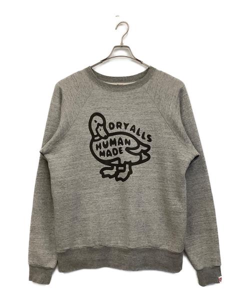 HUMAN MADE（ヒューマンメイド）HUMAN MADE (ヒューマンメイド) 裏起毛スウェット グレー サイズ:XLの古着・服飾アイテム
