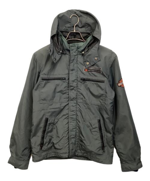 HARLEY-DAVIDSON（ハーレーダビッドソン）HARLEY-DAVIDSON (ハーレーダビッドソン) ナイロンジャケット グレー サイズ:Sの古着・服飾アイテム