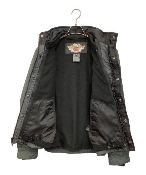 HARLEY-DAVIDSON（ハーレーダビッドソン）HARLEY-DAVIDSON (ハーレーダビッドソン) ナイロンジャケット グレー サイズ:Sの古着・服飾アイテム