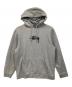 stussy（ステューシー）の古着「Stock Logo App Hoodie」｜グレー