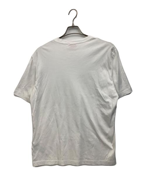 DIESEL（ディーゼル）DIESEL (ディーゼル) T-Madjust-K2 ラバー ロゴ プリント Tシャツ ホワイト サイズ:Lの古着・服飾アイテム