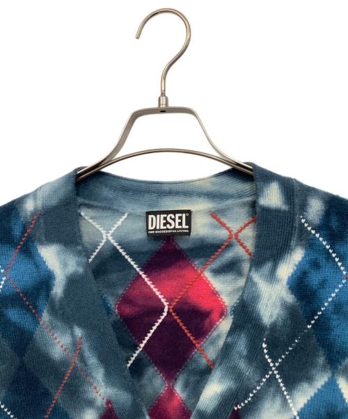 DIESEL（ディーゼル）DIESEL (ディーゼル) 厚手カーディガン マルチカラー サイズ:XSの古着・服飾アイテム