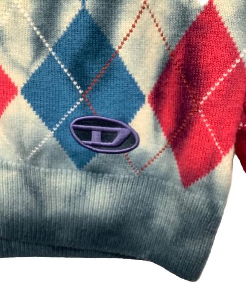 DIESEL（ディーゼル）DIESEL (ディーゼル) 厚手カーディガン マルチカラー サイズ:XSの古着・服飾アイテム