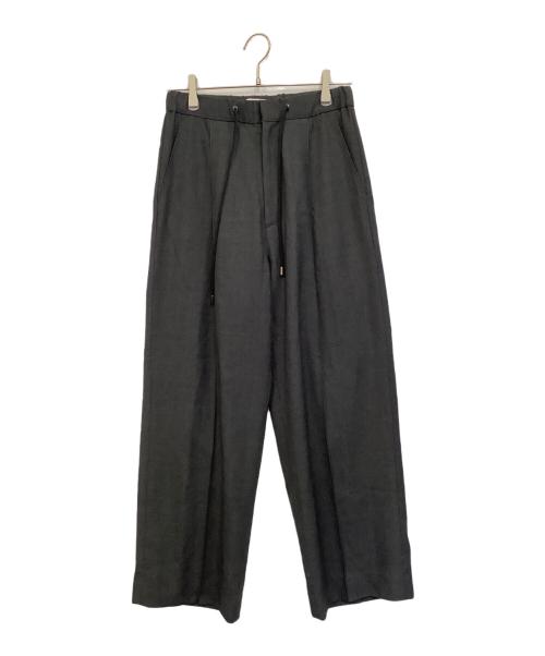 MIESROHE（ミースロエ）MIESROHE (ミースロエ) ミースロエ 2タックドロストテーパーパンツ グレーの古着・服飾アイテム
