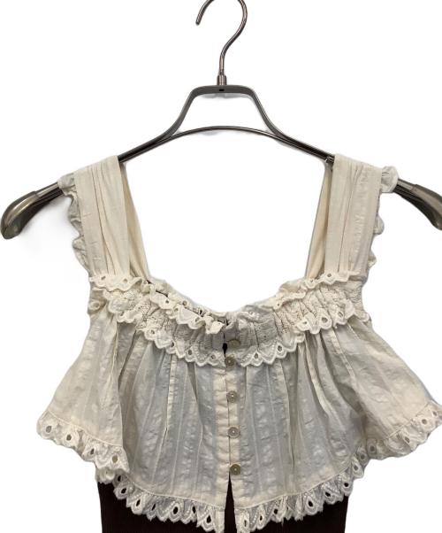 Snidel（スナイデル）Snidel (スナイデル) ノースリーブ・キャミソールワンピース ブラウン×アイボリー サイズ:ONE　SIZEの古着・服飾アイテム