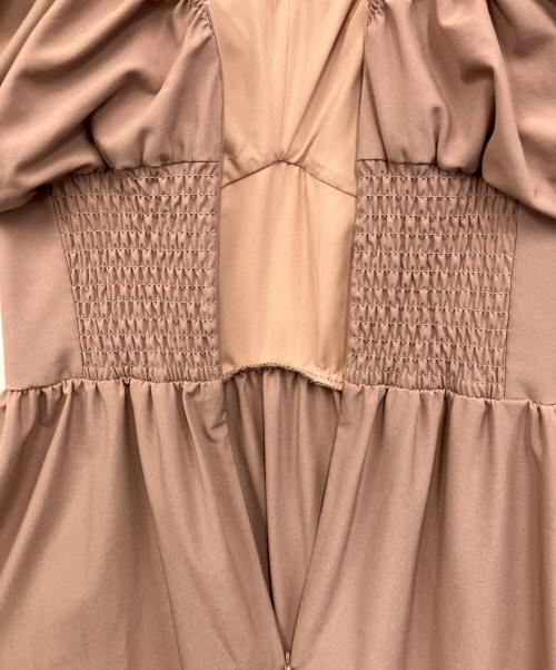 Snidel（スナイデル）Snidel (スナイデル) Ｖネックボリュームワンピース ピンクの古着・服飾アイテム