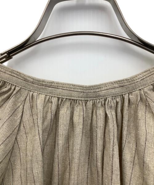 reluxe  JOURNAL STANDARD（ジャーナルスタンダード レリューム）reluxe  JOURNAL STANDARD (ジャーナルスタンダード レリューム) リネンコットンラグランギャザーワンピース カーキ サイズ:Fの古着・服飾アイテム