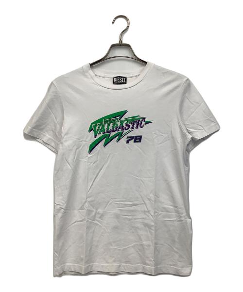 DIESEL（ディーゼル）DIESEL (ディーゼル) 半袖カットソー ホワイト サイズ:Sの古着・服飾アイテム