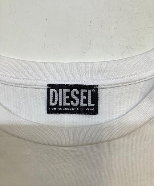 DIESEL（ディーゼル）DIESEL (ディーゼル) 半袖カットソー ホワイト サイズ:Sの古着・服飾アイテム