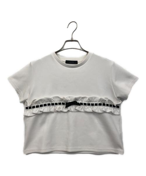 JILTU（ジルチュ）JILTU (ジルチュ) PETIT FRILL TEE ホワイト サイズ:1の古着・服飾アイテム