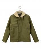 A.P.C.アーペーセー）の古着「襟ボアデッキジャケット」｜オリーブ